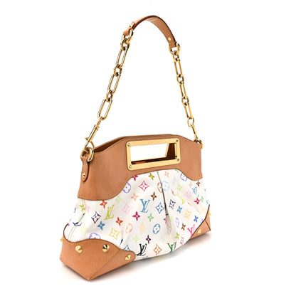 Louis Vuitton Monogram Multicolor Judy MM White 3 of 14