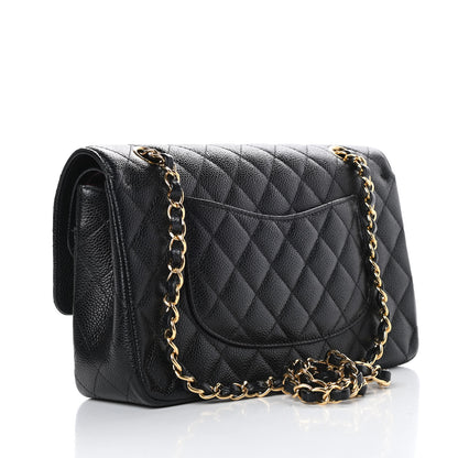 Chanel Caviar Quilted Medium Double Flap Black 3 of 10