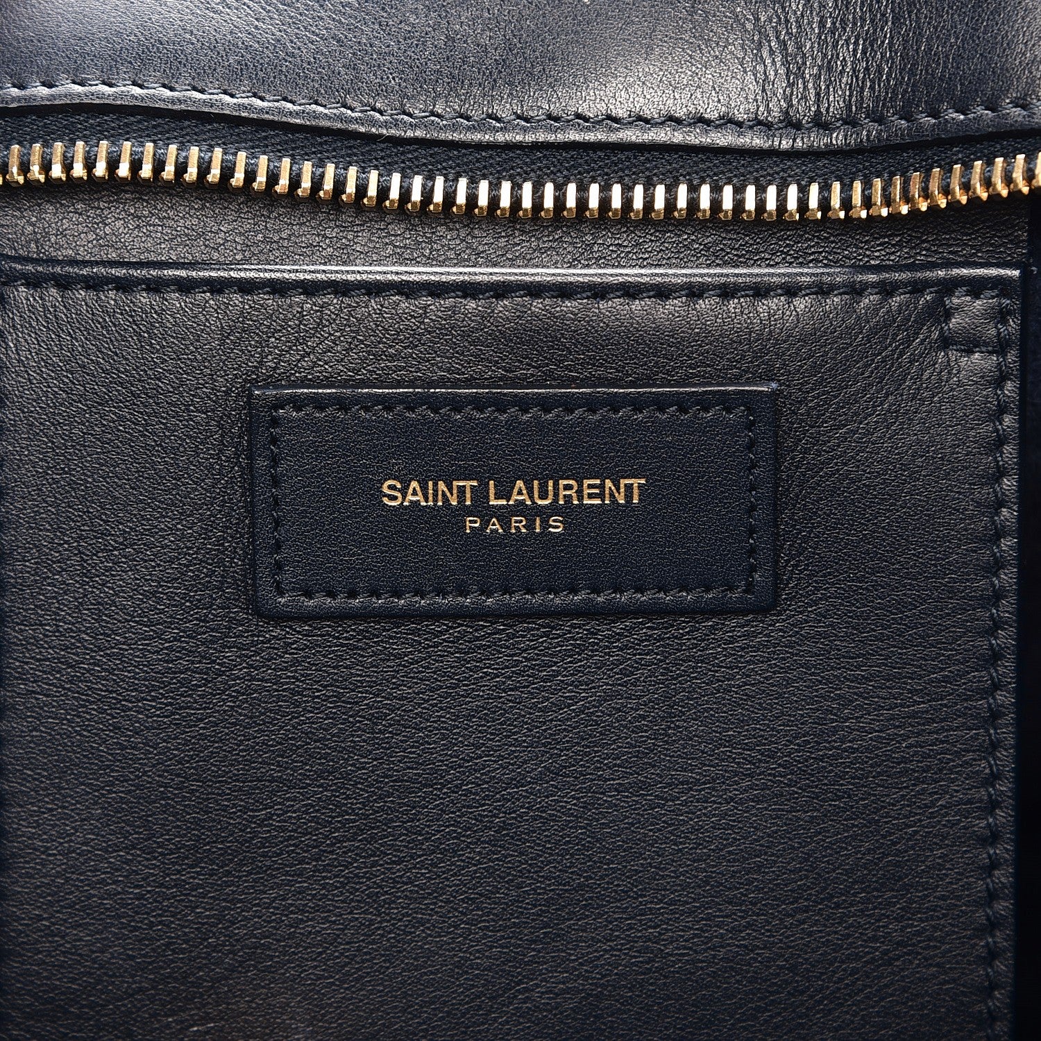 Saint Laurent Calfskin Small Classic Y Cabas Navy Blue 7 of 13