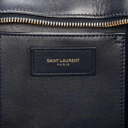 Saint Laurent Calfskin Small Classic Y Cabas Navy Blue 7 of 13