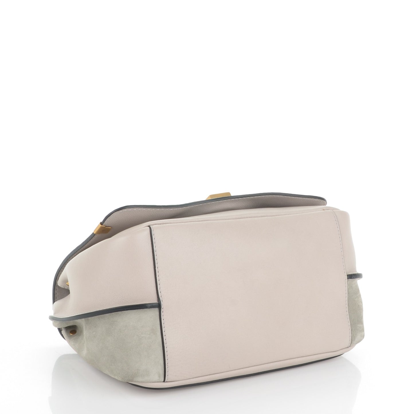 Smooth Calfskin Small Indy Shoulder Bag Motty Grey