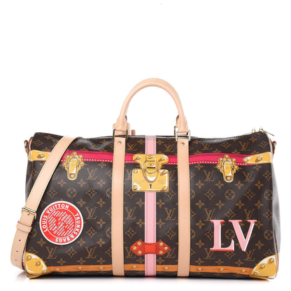 Louis Vuitton Monogram Summer Trunks Keepall Bandouliere 50 1 of 10