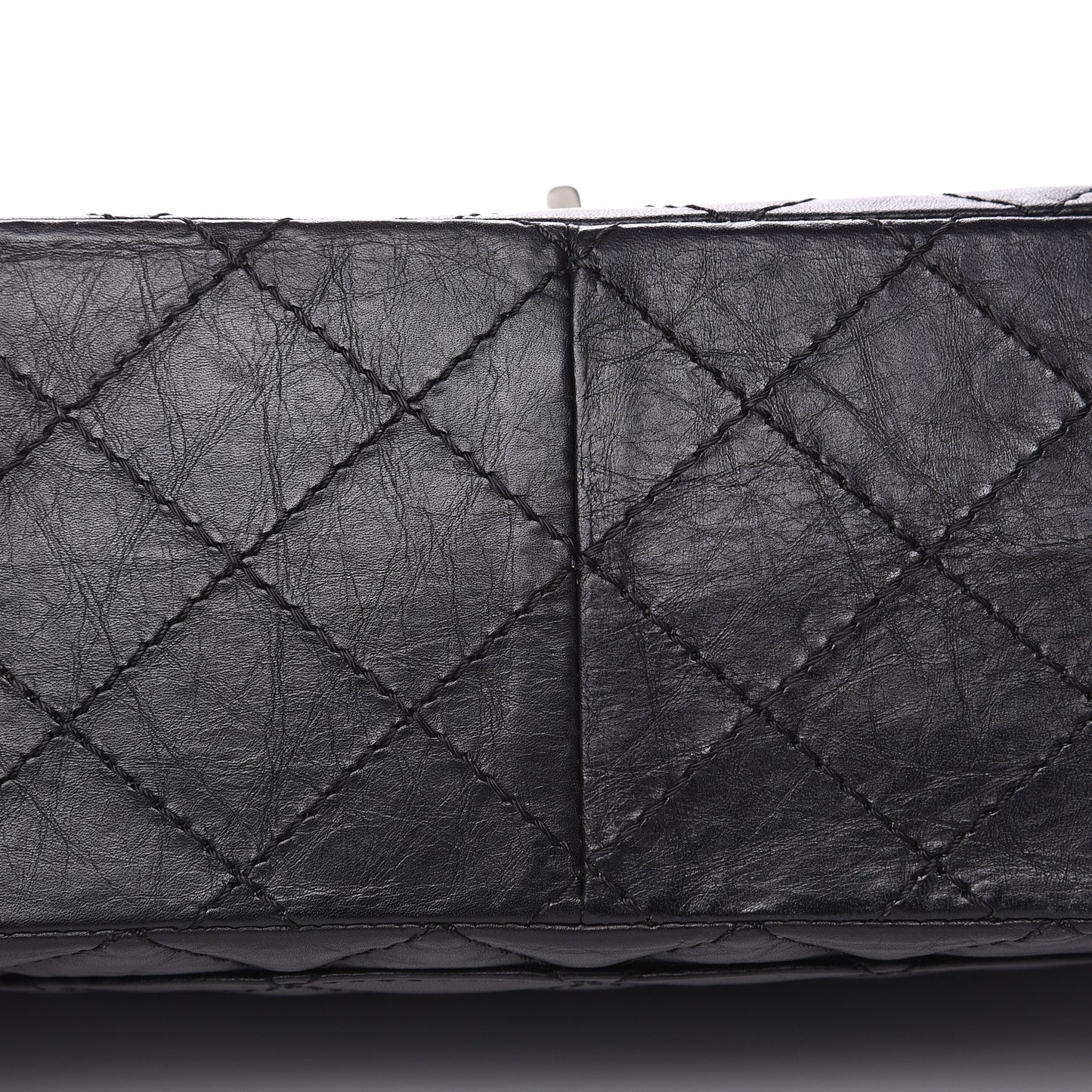 Aged Calfskin Quilted 2.55 Reissue 226 Flap Black