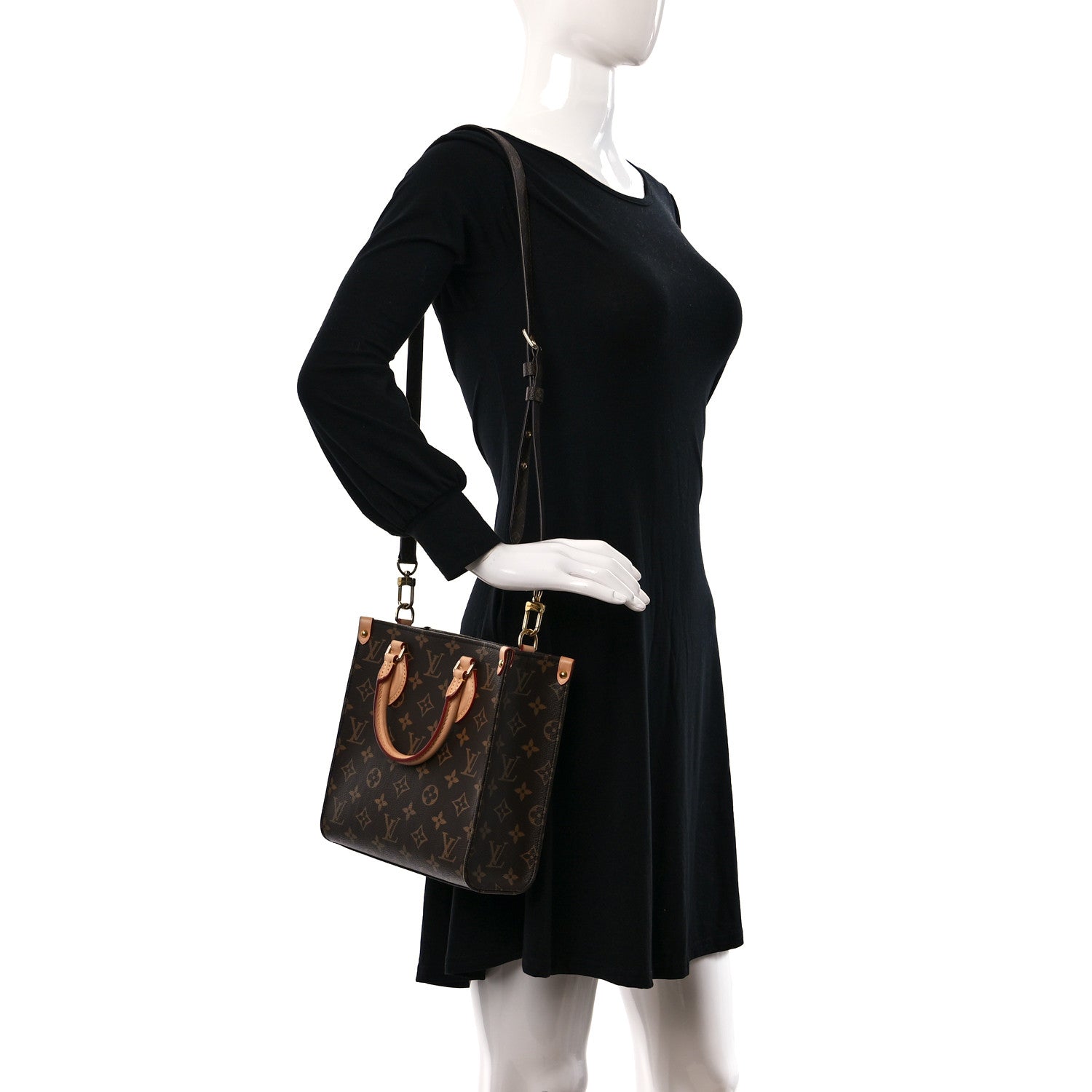 Louis Vuitton Monogram Sac Plat BB 4 of 13