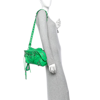 Balenciaga Agneau Arena Small Neo Cagole City Handbag  Vivid Green 2 of 11