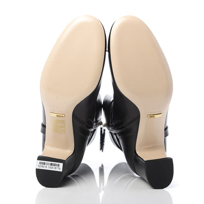 Gucci Malaga Kid GG Geraldine Cap Toe 55mm Ankle Boots 37.5 Black 5 of 10