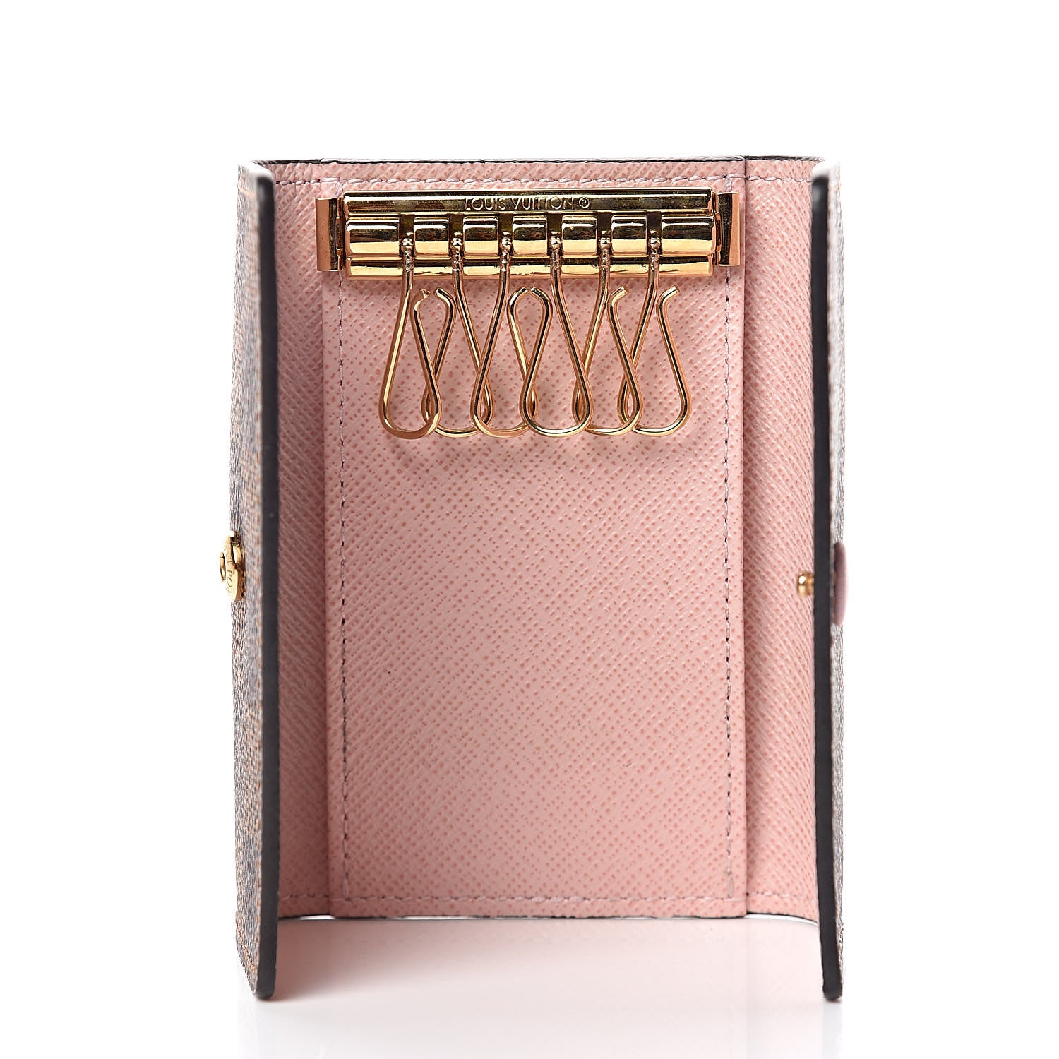 Louis Vuitton Damier Ebene Multicles 6 Key Holder Rose Ballerine 5 of 8