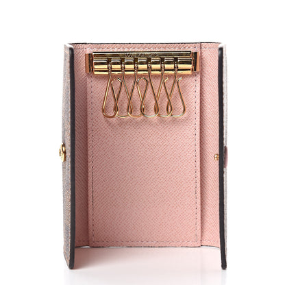 Louis Vuitton Damier Ebene Multicles 6 Key Holder Rose Ballerine 5 of 8