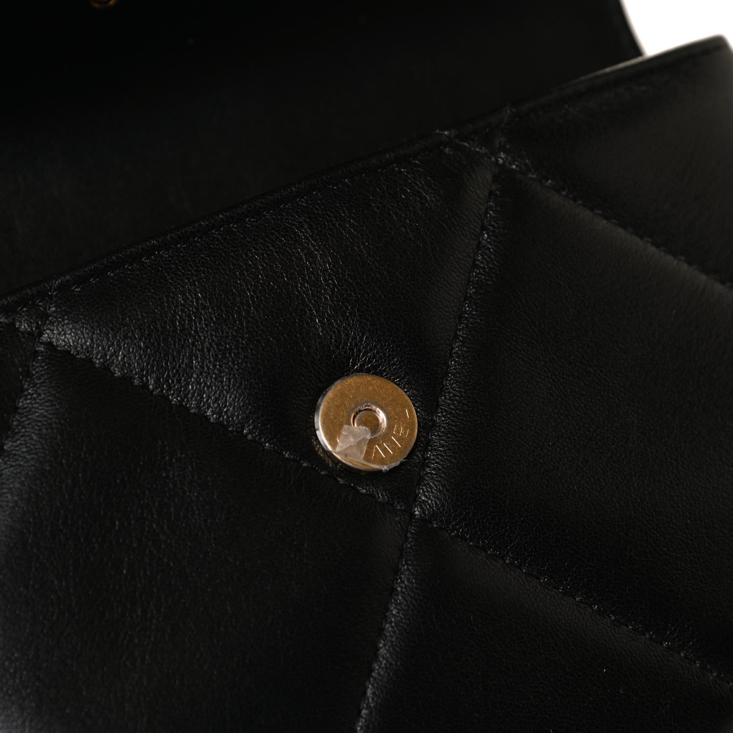 Chanel Lambskin Quilted Chanel 19 Flap Clutch Black 13 of 14
