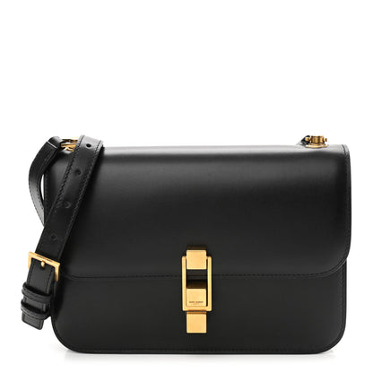 Saint Laurent Smooth Calfskin Carre Satchel Black 1 of 12