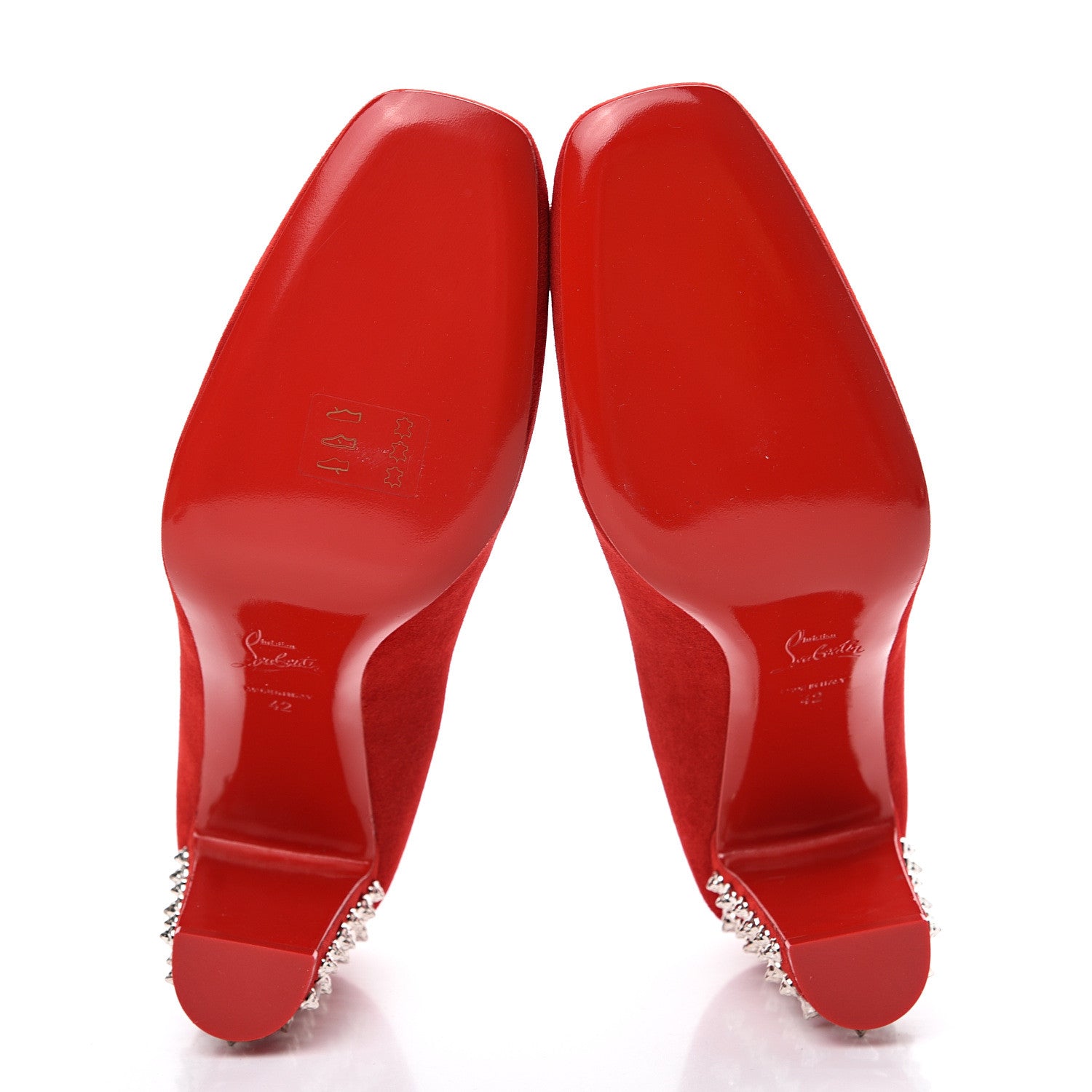 Christian Louboutin Veau Velours Donna Stud Spikes 85 Pumps 42 Loubi 5 of 10