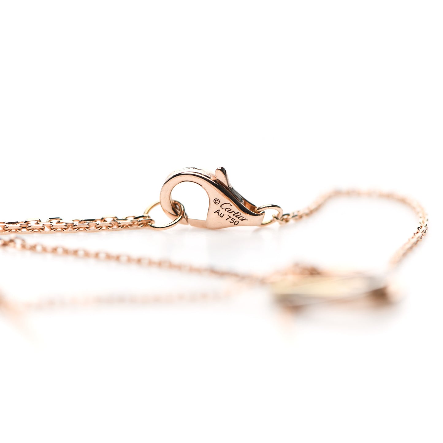 18K Pink Yellow White Gold Trinity Bracelet