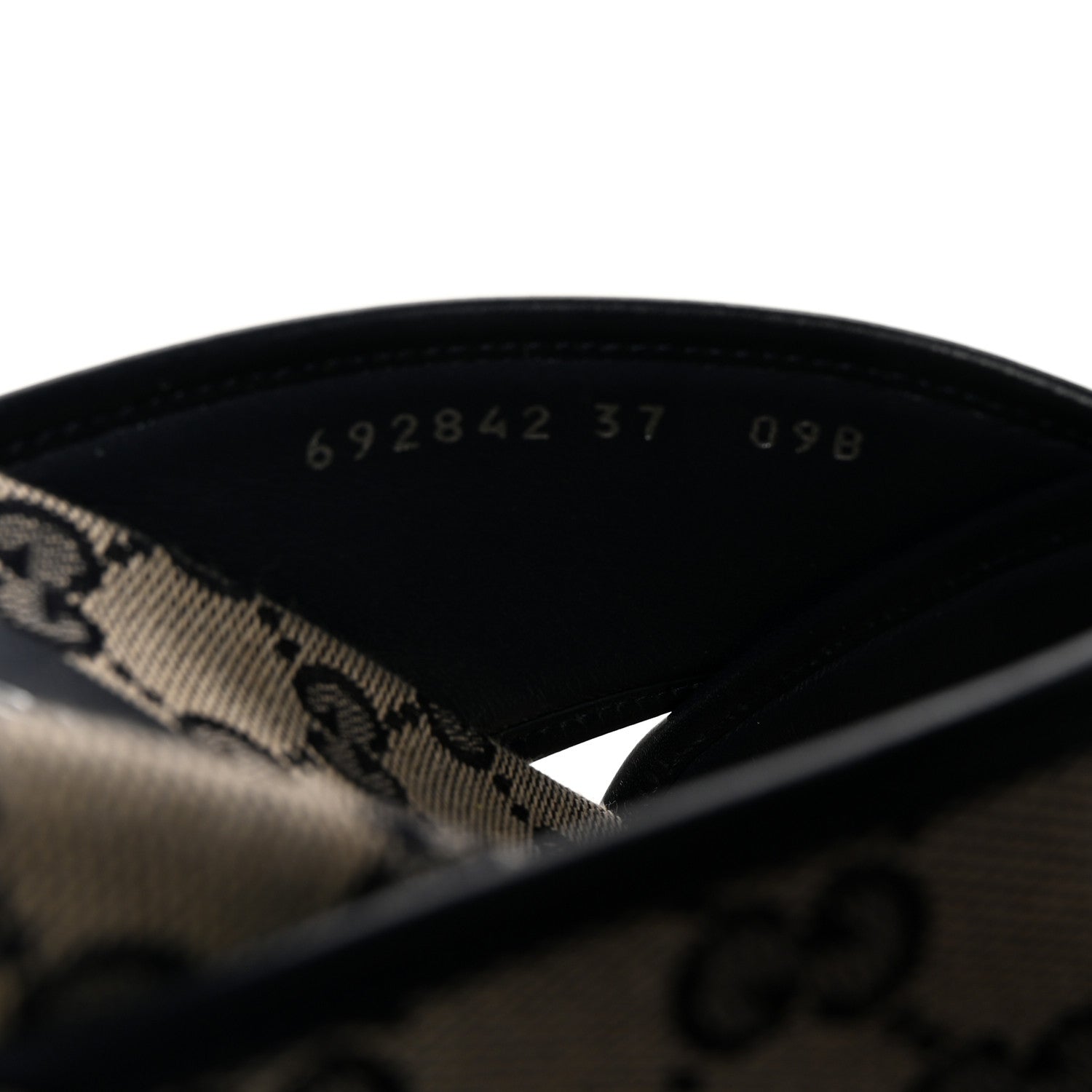 Gucci Monogram Criss Cross Platform Slide Sandals 37 Beige Blue 9 of 10