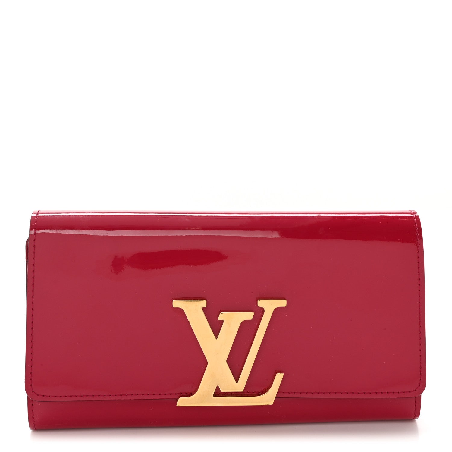 Louis Vuitton Patent Louise Wallet Rose Indien 1 of 6