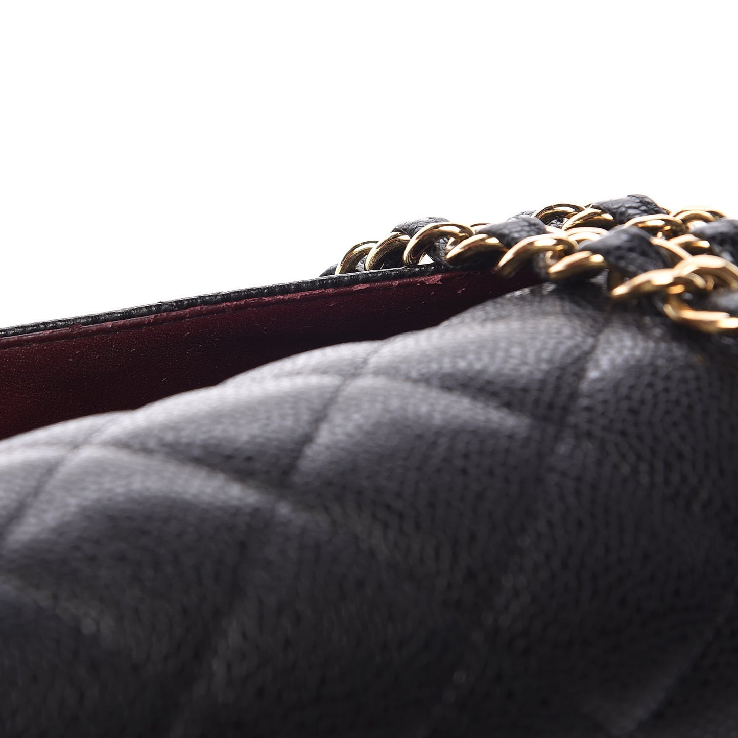Caviar Quilted Maxi Double Flap Black