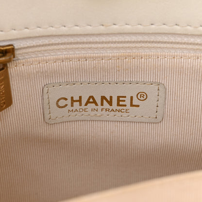 Chanel Calfskin Wild Stitch Shoulder Bag White 6 of 19