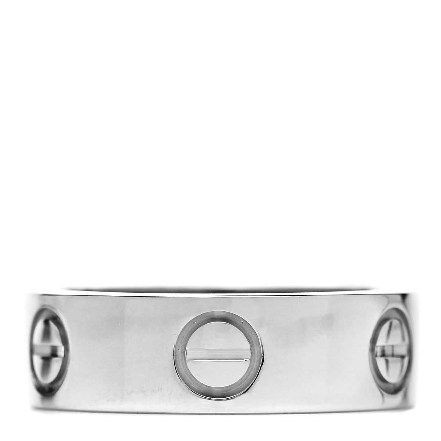 18K White Gold 5.5mm LOVE Ring 49 4.75