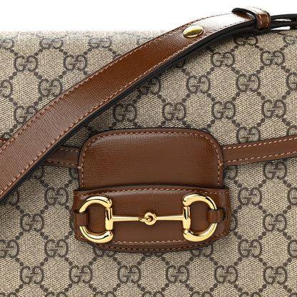 Gucci GG Supreme Monogram Horsebit 1955 Shoulder Bag Beige Brown Sugar 13 of 13