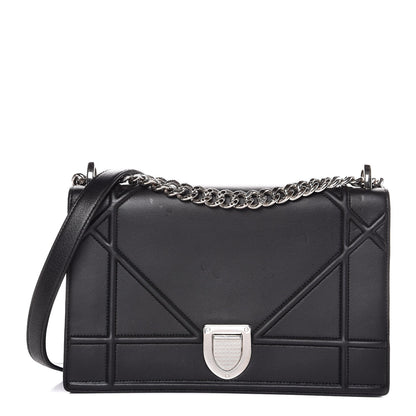 Christian Dior Lambskin Medium Diorama Flap Bag Black 1 of 10