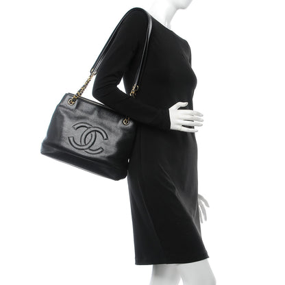 Chanel Caviar CC Shopper Tote Black 2 of 12