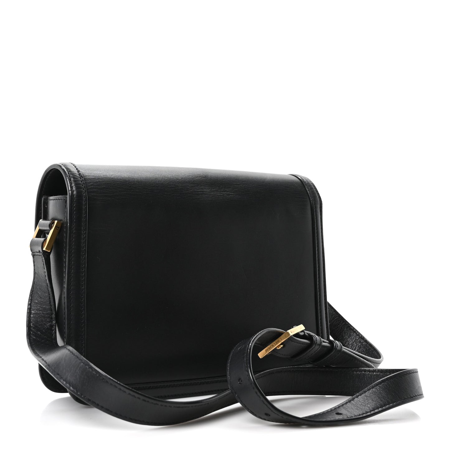 Box Calfskin Monogram Medium Solferino Satchel Black