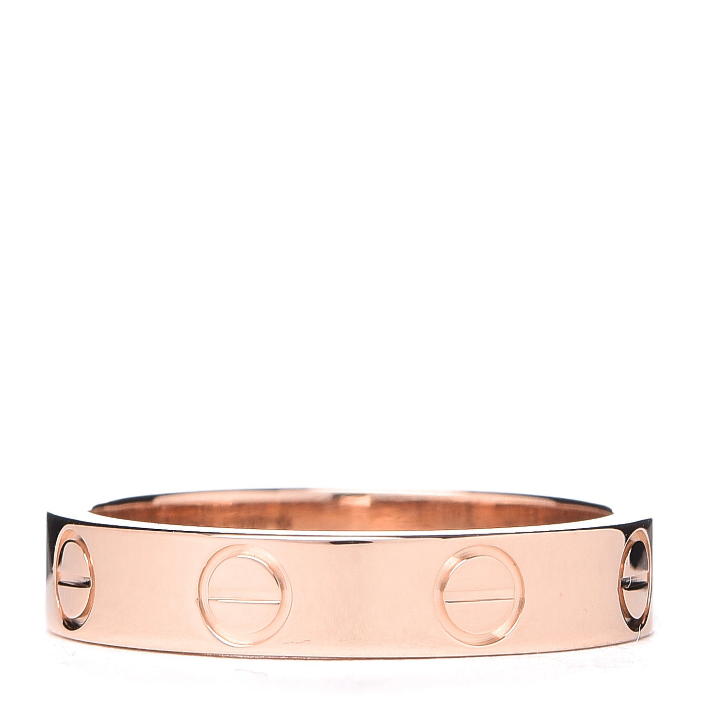 18K Pink Gold 3.5mm LOVE Wedding Band Ring 48 4.5