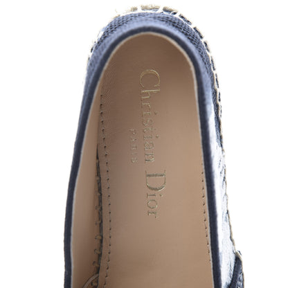Christian Dior Canvas Tie and Dior Embroidered Granville 15mm Espadrilles 35 Denim 7 of 9