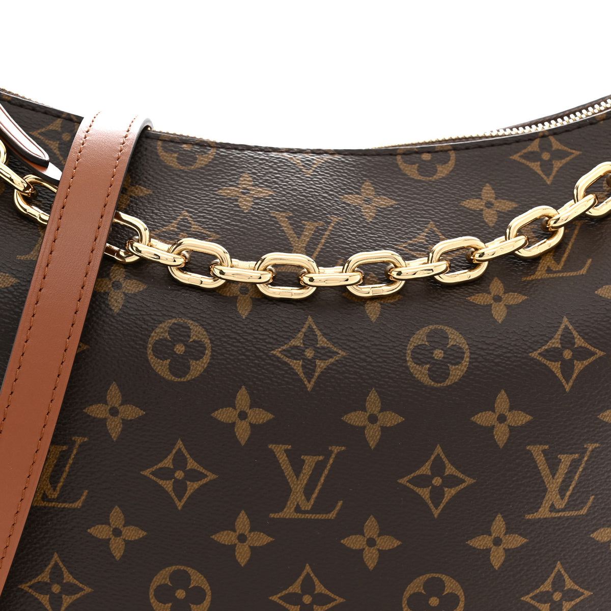 Reverse Monogram Loop Hobo