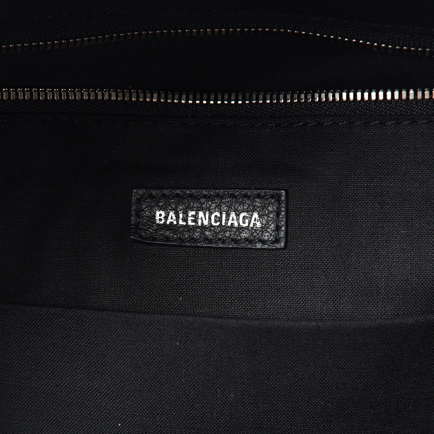 Smooth Calfskin Logo Large Everyday Backpack Black