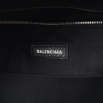 Balenciaga Smooth Calfskin Logo Large Everyday Backpack Black 5 of 9