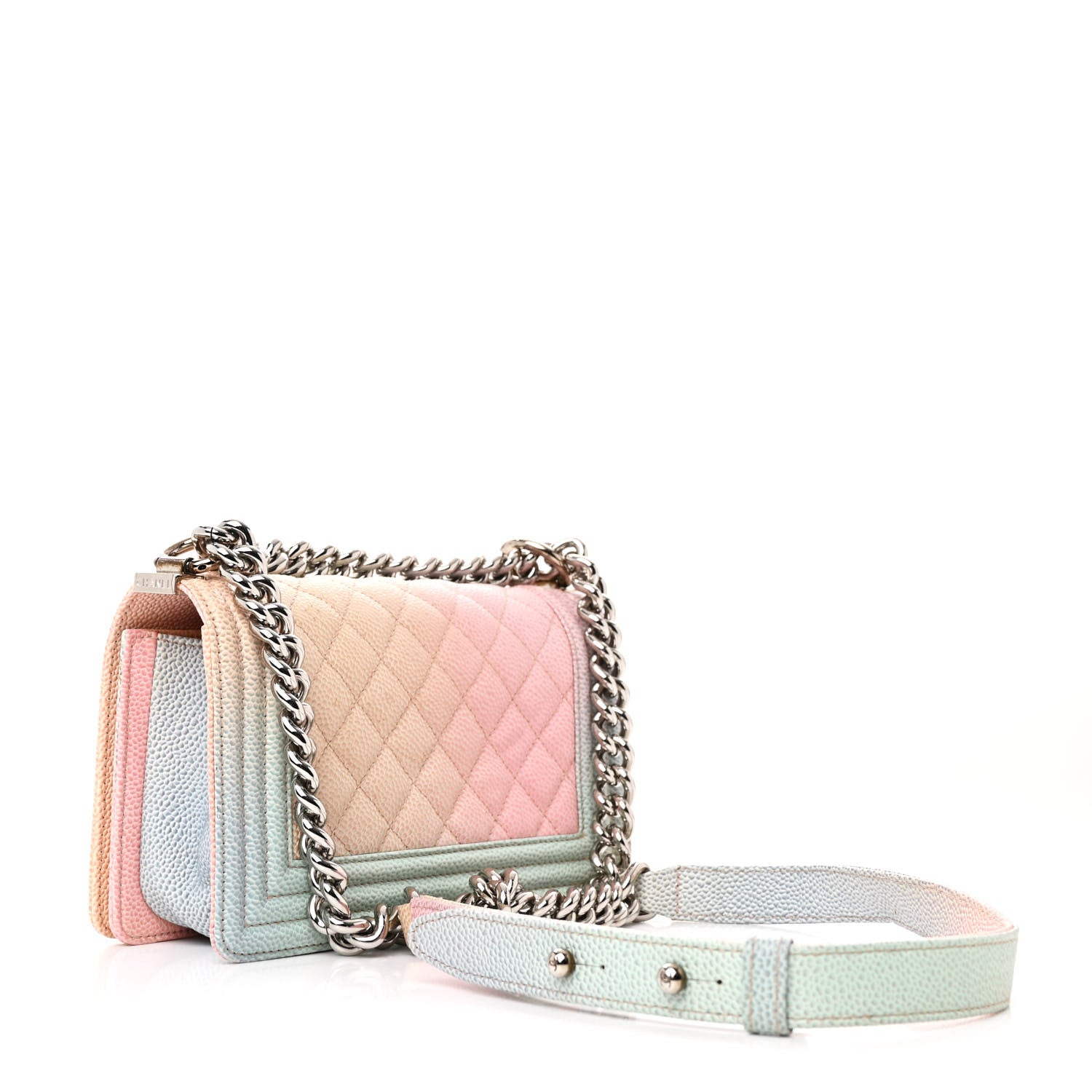 Chanel Caviar Quilted Small Cuba Rainbow Boy Flap Multicolor 3 of 12