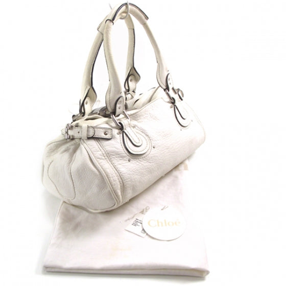 Chloe Leather Paddington Satchel Blanc 3 of 19