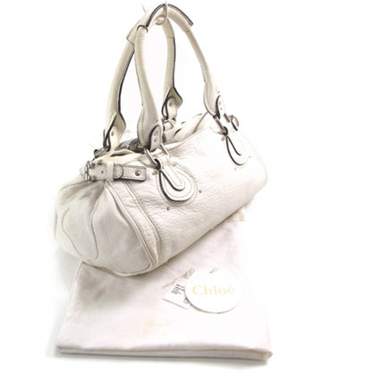 Chloe Leather Paddington Satchel Blanc 3 of 19