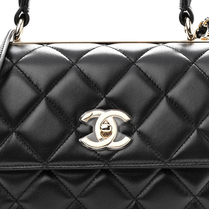 Chanel Lambskin Quilted Small Trendy CC Dual Handle Flap Bag Black 8 of 11
