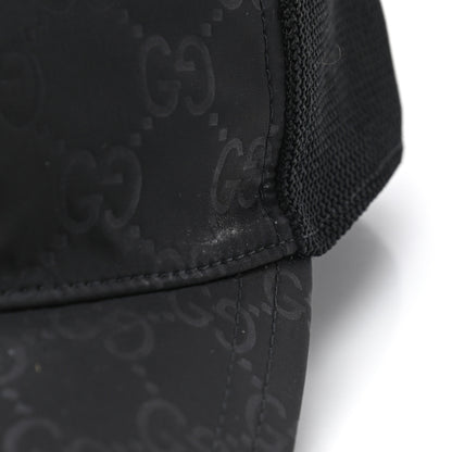Gucci Nylon Monogram Baseball Hat M Black 10 of 10