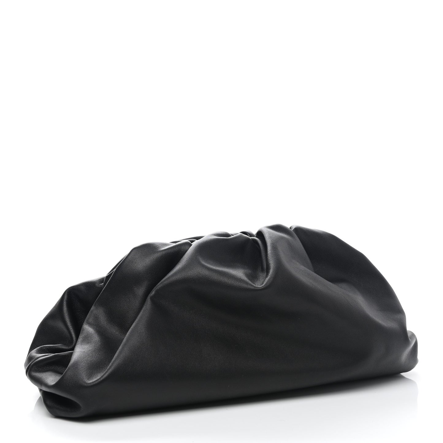 Smooth Butter Calf The Pouch Oversized Clutch Black