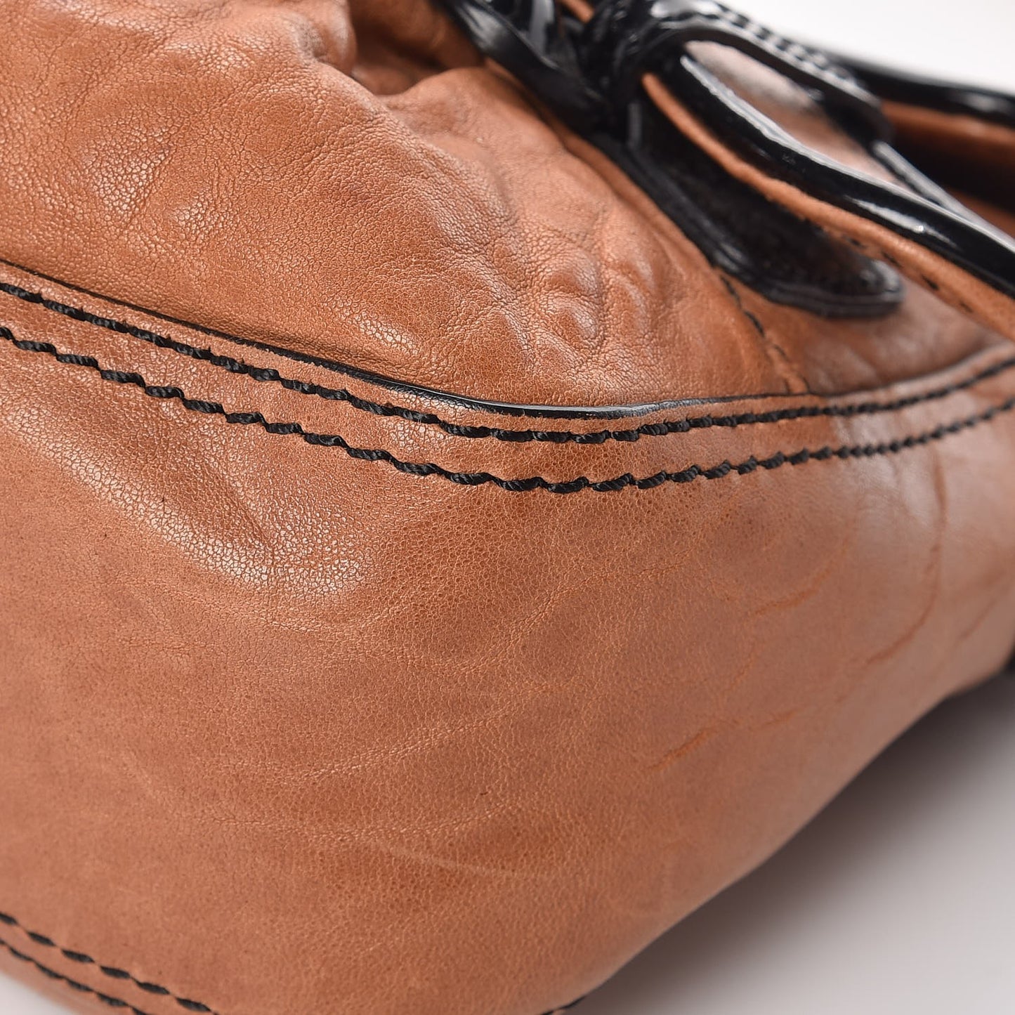 Nappa Patent B Bis Flap Bag Osso Black