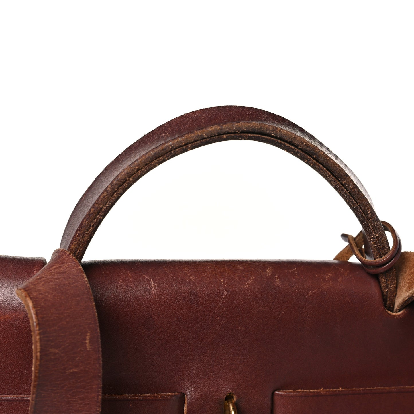 Toile Calfskin Herbag 39 GM Rouge H
