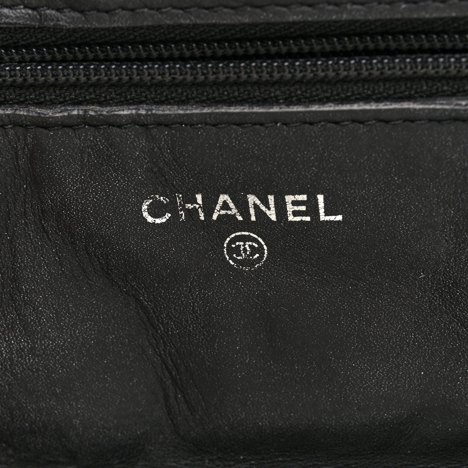 Chanel Patent Goatskin Quilted Paris Dallas Wallet On Chain WOC Black 6 of 10