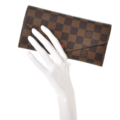 Louis Vuitton Damier Ebene Josephine Wallet Red 2 of 12
