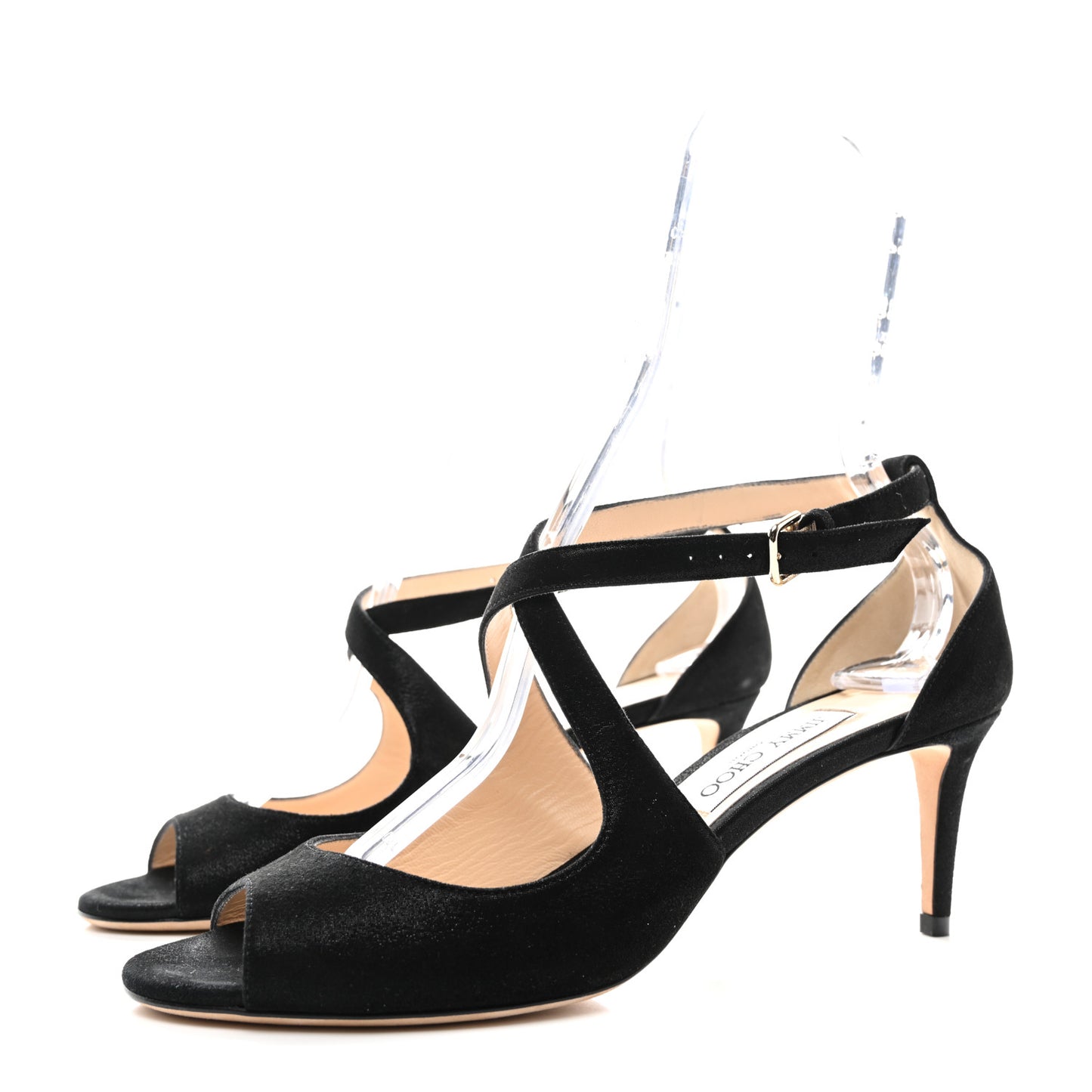 Suede Emily 70 Sandal 40 Black