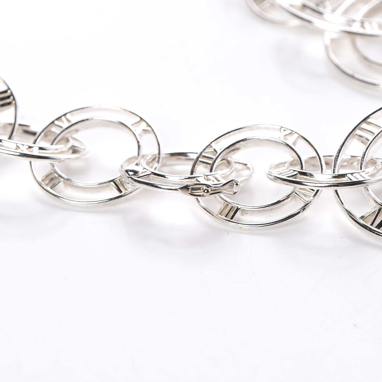 Tiffany Sterling Silver Atlas Link Necklace 4 of 5