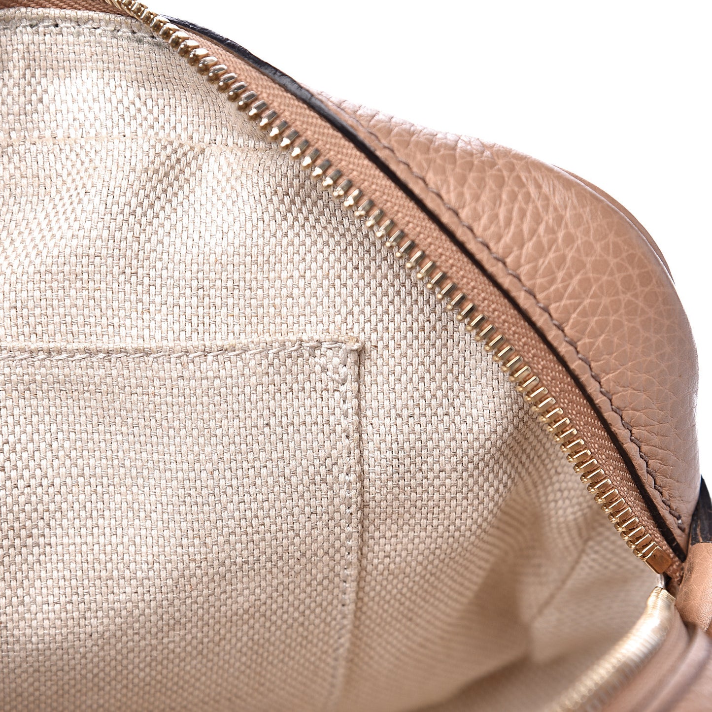 Pebbled Calfskin Small Soho Disco Bag Camelia