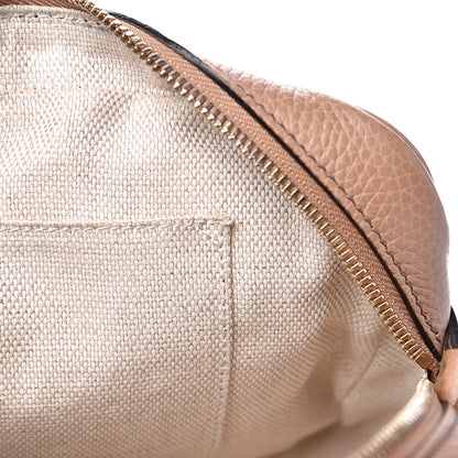 Gucci Pebbled Calfskin Small Soho Disco Bag Camelia 14 of 15