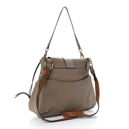 Chloe Grained Lambskin Medium Lexa Shoulder Bag Motty Grey 3 of 11