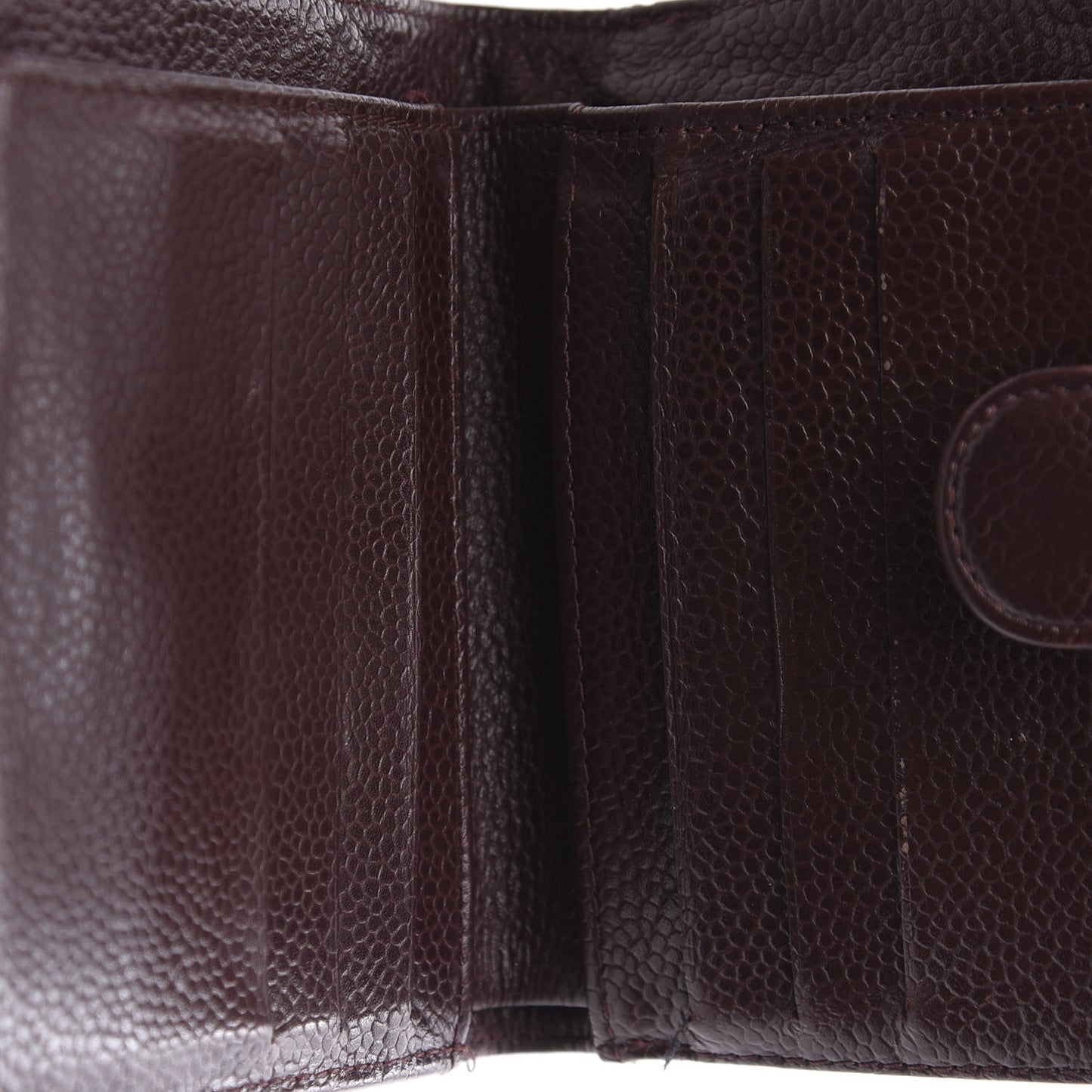Caviar Timeless CC Compact Flap Wallet Burgundy