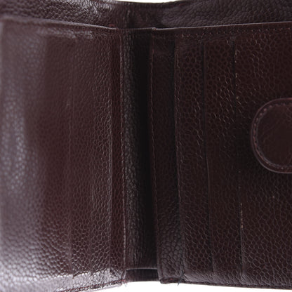 Chanel Caviar Timeless CC Compact Flap Wallet Burgundy 12 of 15