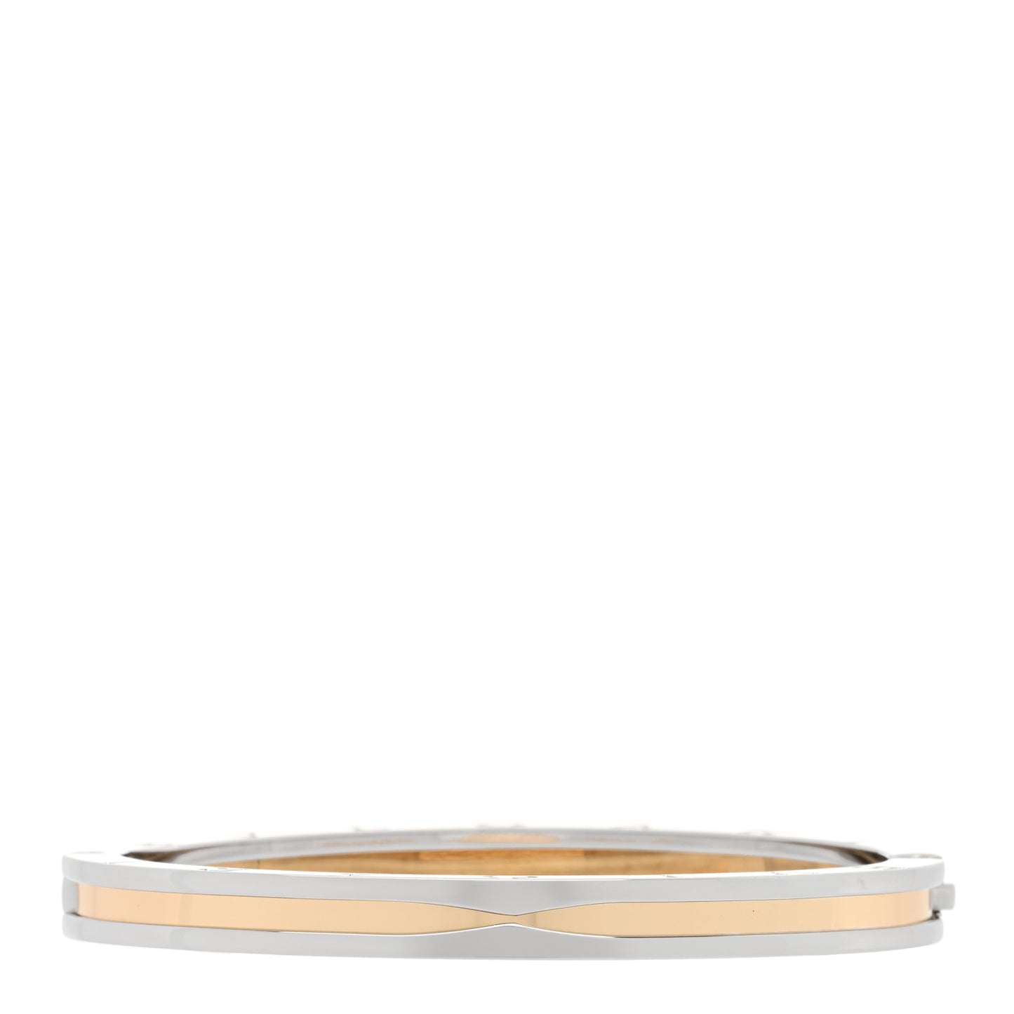 18K Yellow Gold Stainless Steel B.Zero1 Bangle Bracelet