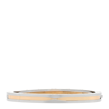 Bulgari 18K Yellow Gold Stainless Steel B.Zero1 Bangle Bracelet 2 of 4