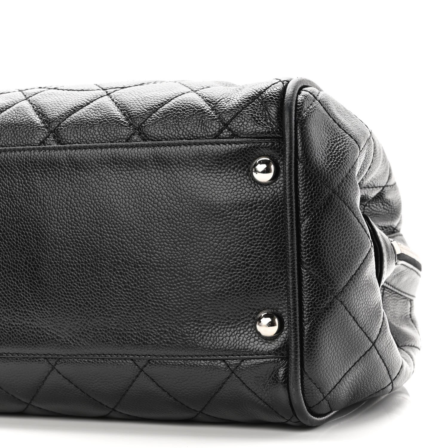 Chanel Caviar Quilted CC Timeless Bowler Black 10 of 10